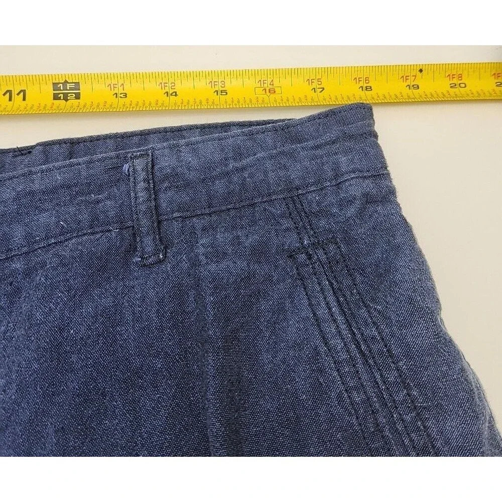 Levi's Cargo Shorts Men Sz 36 Flat Front Blue Textured Chino 11